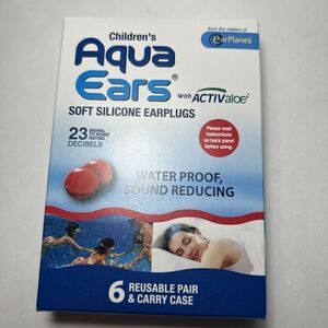 New 6 Pairs Aqua Ears Soft Silicone Earplugs Waterproof Sound Reducing